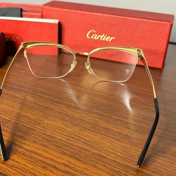 Cartier Eyewear Cat-Eye Frame Glasses Frames - Picture 6 of 13